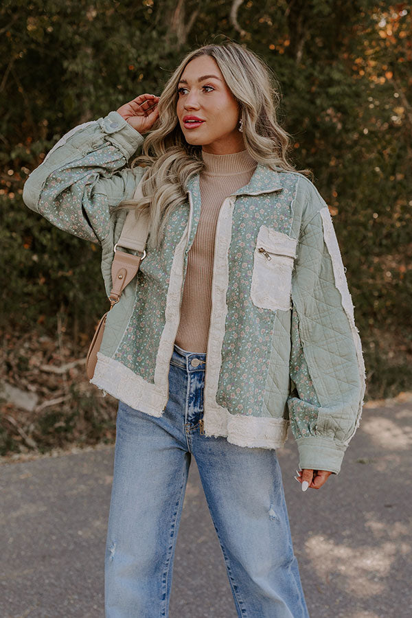 Ultimate Autumn Floral Quilted Jacket