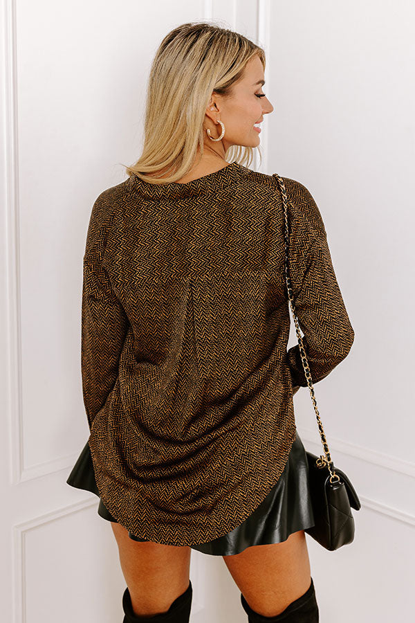 Premium Clever Words Satin Blouse