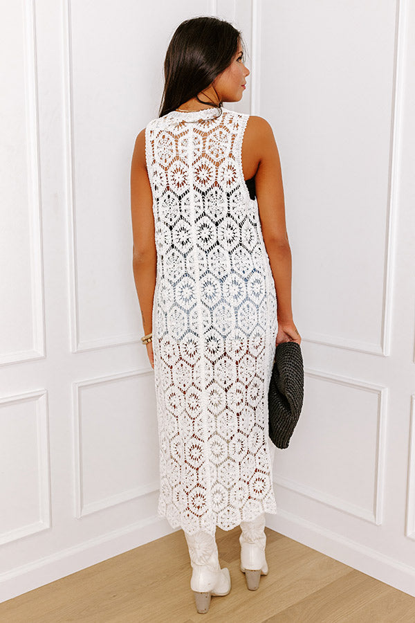 Ultimate Retreat Mode Crochet Dress