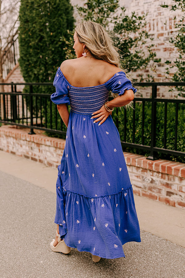 Ultimate Indigo Smocked Maxi Dress for Effortless Style