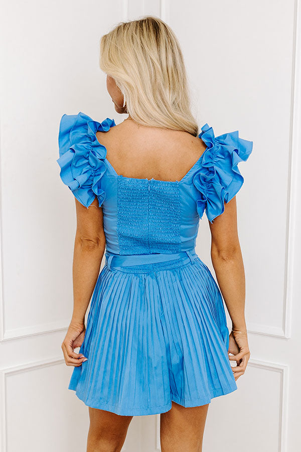 Ultimate Enchanted Evening Pleated Romper