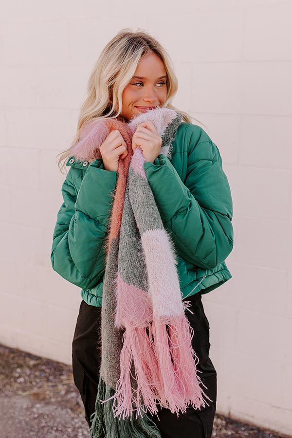 Premium Cozier Than Most Eyelash Knit Scarf - Teal