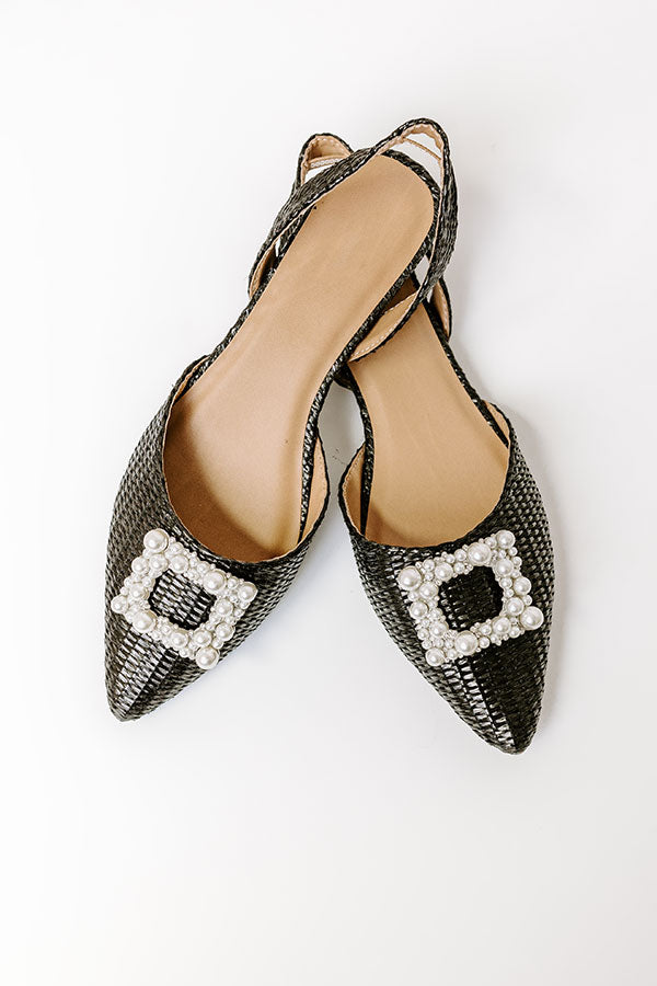 Premium Nabana Woven Flat - Sleek Black Edition