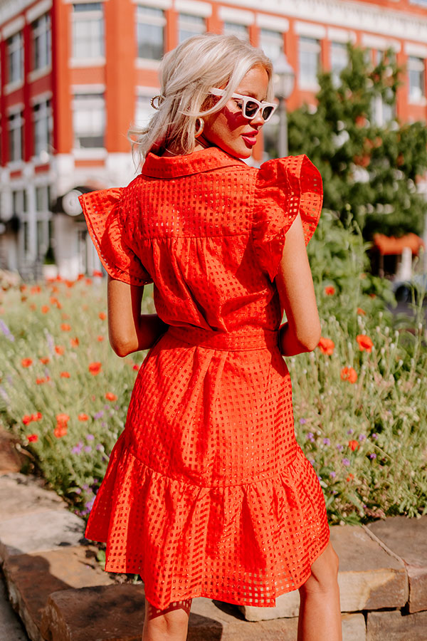 Premium Gingham Red Dress - Ultimate Wardrobe Essential