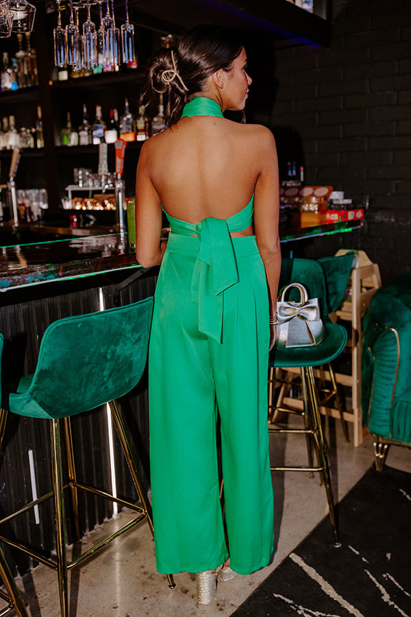 Premium High Waist Green Pants - Nearly Famous Collection