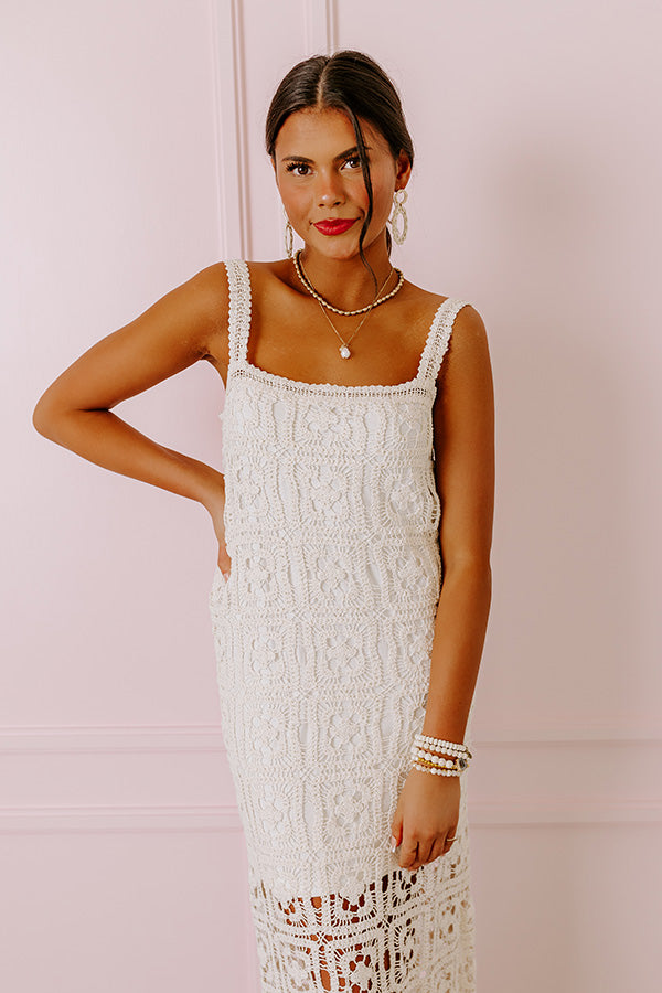 Ultimate Boho Chic Crochet Maxi Dress