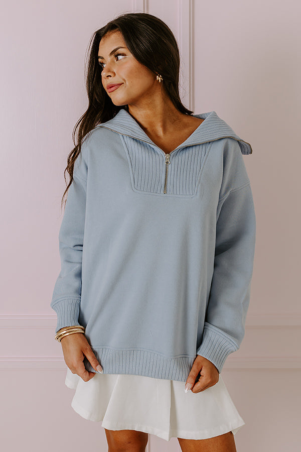 Premium Sky Blue Fresh Breeze Sweatshirt