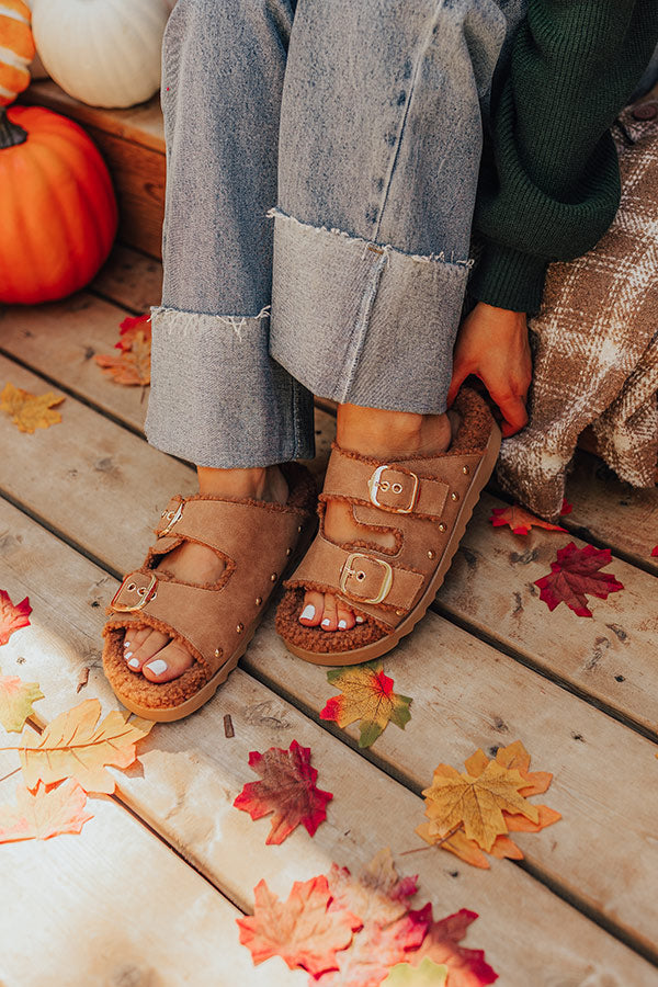 Premium Tresor Faux Nubuck Sandal in Cinnamon - Ultimate Comfort for Every Step