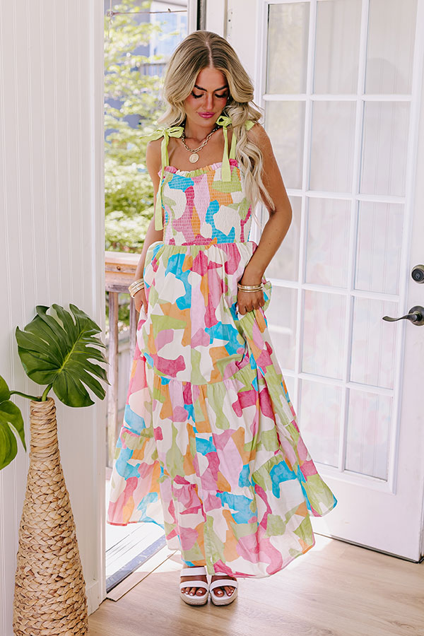 Ultimate Summer Bliss Smocked Maxi Dress