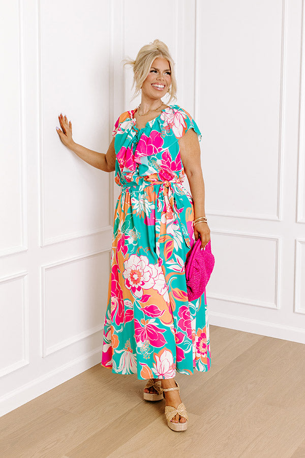 Premium Dreamy Floral Midi Dress - Ultimate Wardrobe Essential