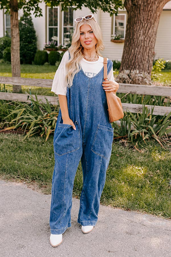 Premium Denim Jumpsuit - Ultimate Curve Flattering Style