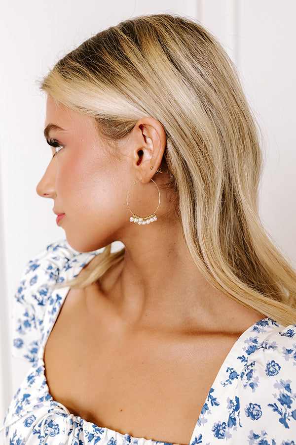 Premium Pearl Hoop Earrings - Ultimate Style Upgrade