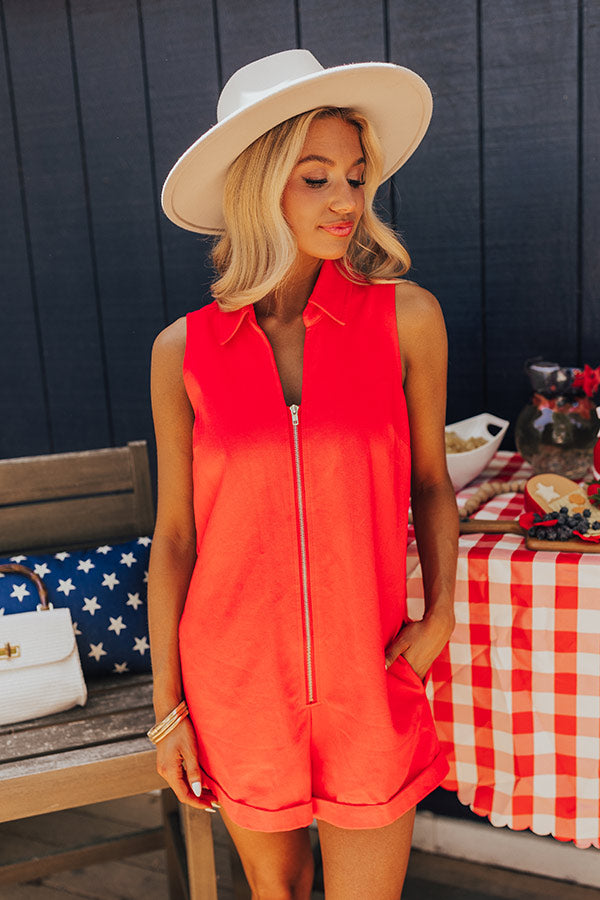 Ultimate Lake Days Denim Romper - Effortless Style & Comfort