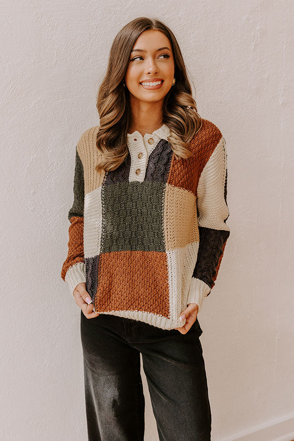 Premium Downtown Dallas Color Block Sweater - Ultimate Style Upgrade