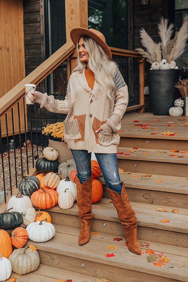 Ultimate Cozy Caffeine Crush Knit Cardigan