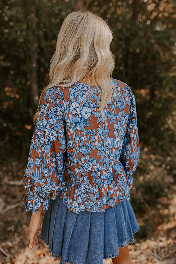 Premium Floral Ruffle Top - Effortless Style