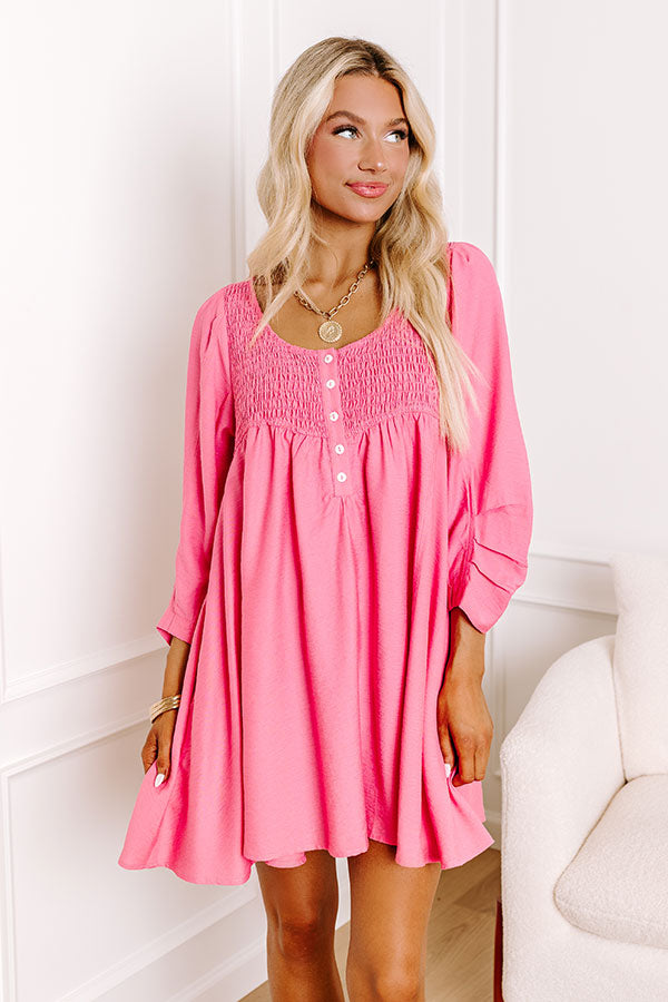 Premium Manhattan Tunic Dress - Elegant Pink