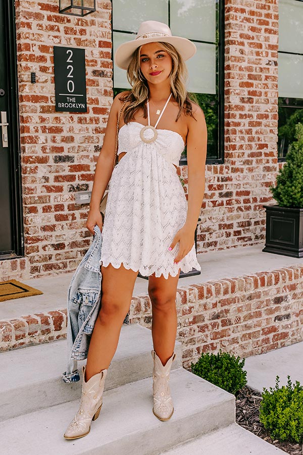 Premium Boho Halter Mini Dress – Ultimate Summer Style