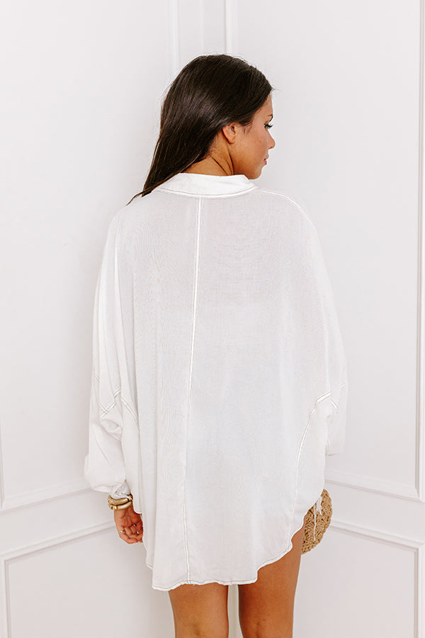 Premium Breezy Button-Up Shirt