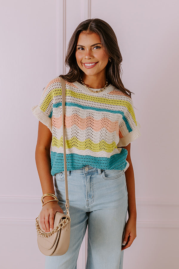 Ultimate Stay In The Journey Knit Top - Colorful & Stylish