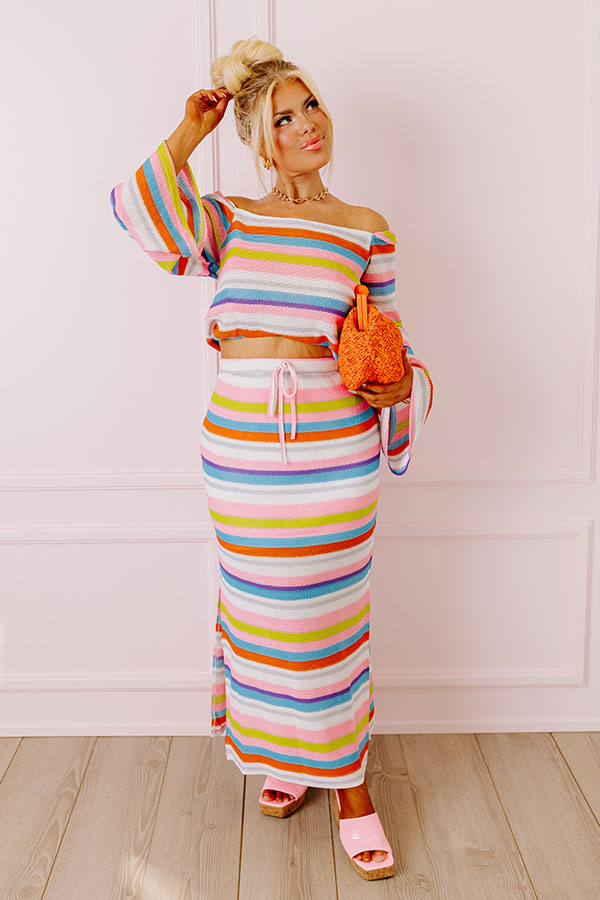 Premium Lagoon Luxe Knit Maxi Skirt