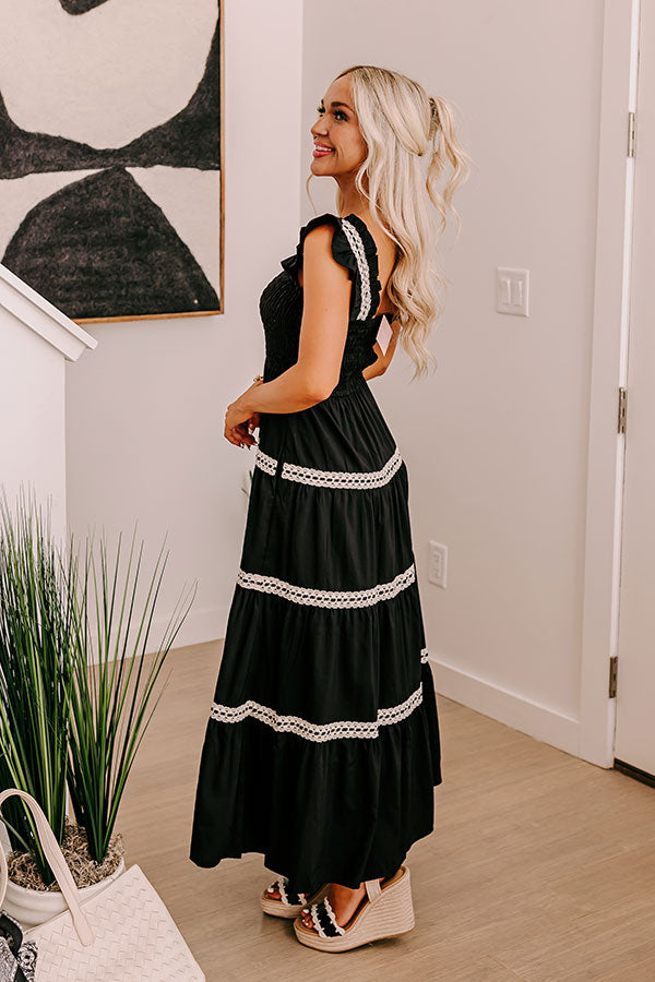 Elegant Essentials Smocked Maxi Dress - Timeless Feminine Style