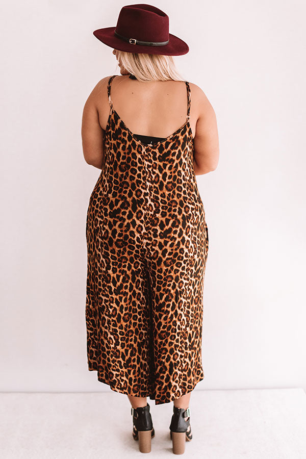 Ultimate Chic Leopard Print Jumpsuit - Plus Size