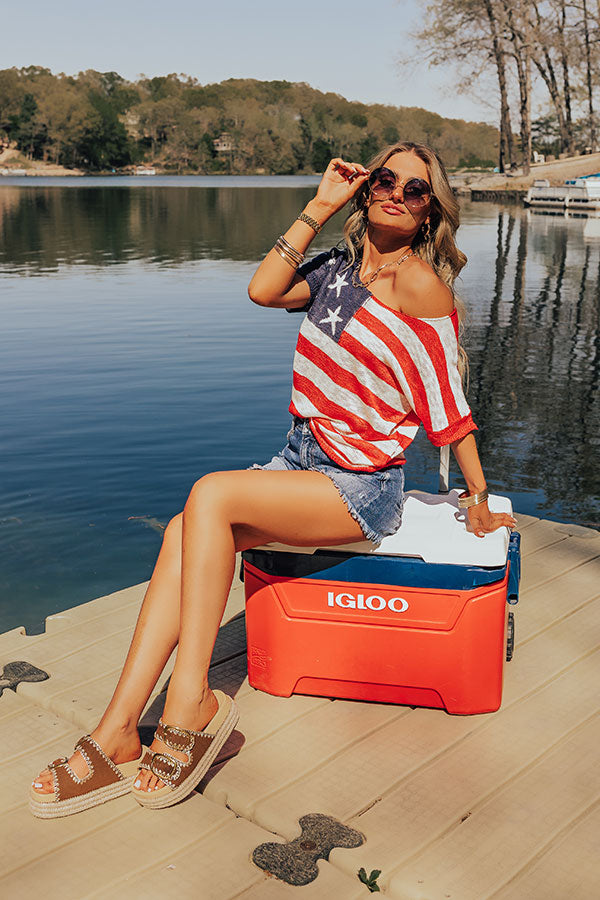 Premium American Honey Knit Top - Ultimate Patriotic Style