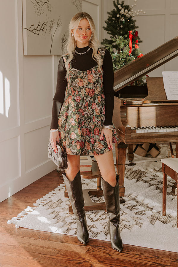 Premium Floral Print Romper - Block Party Cutie Collection