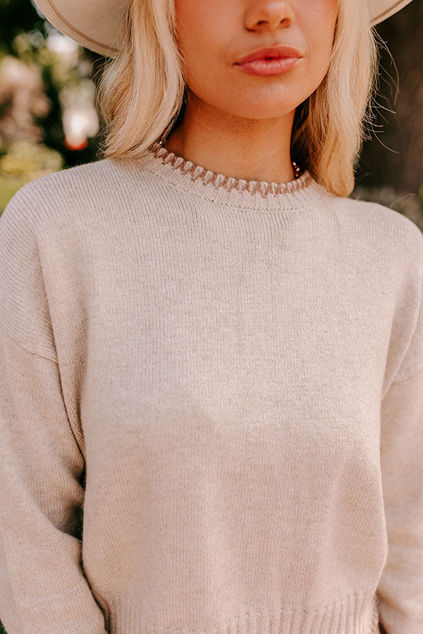 Premium Chia Latte Wool-Blend Sweater - Ultimate Autumn Style