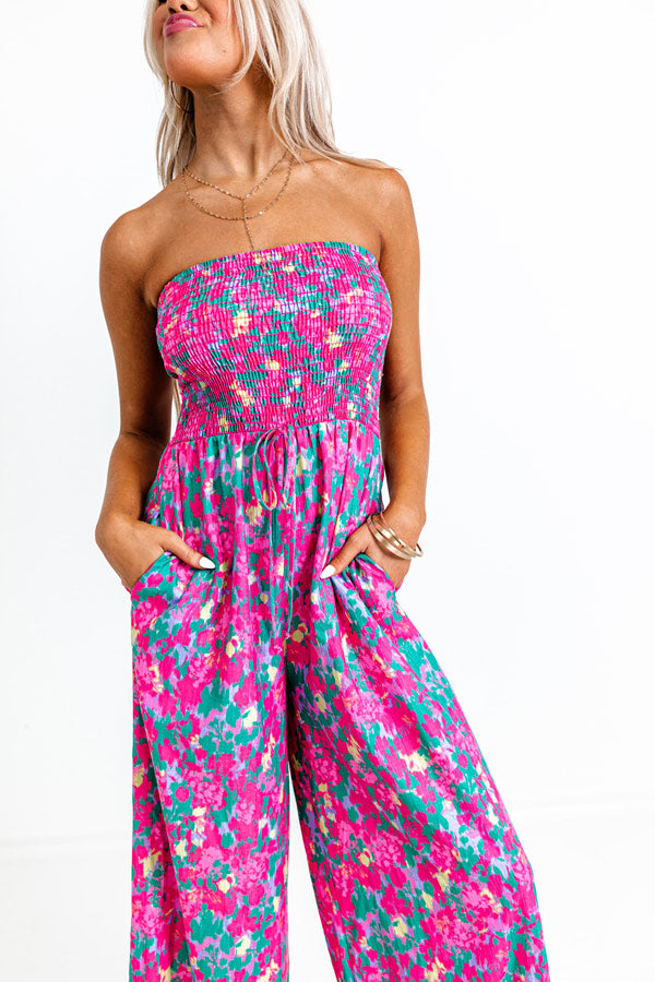 Ultimate Upstate Getaway Smocked Jumpsuit