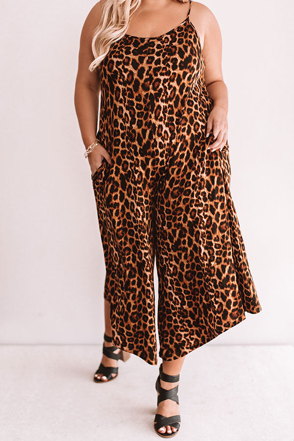 Ultimate Chic Leopard Print Jumpsuit - Plus Size