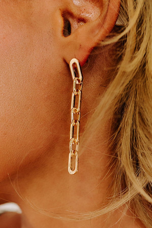 Premium Link Drop Earrings - Stay Connected in Style