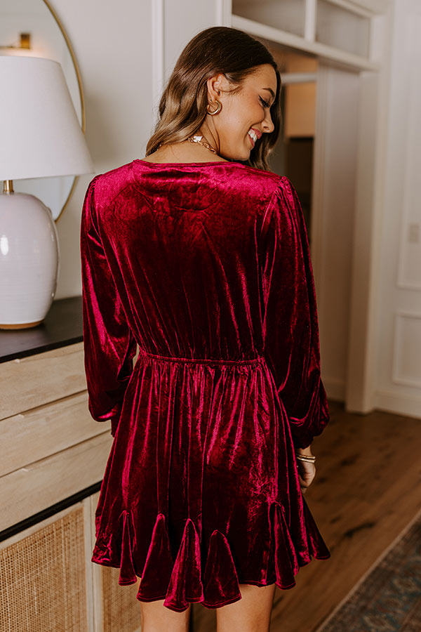 Premium Velvet Mini Dress - Ultimate Night Out Look