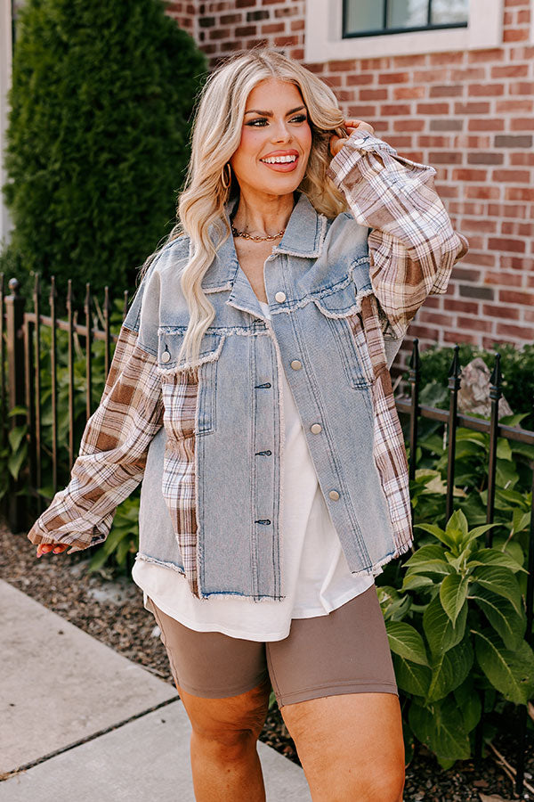 Premium Fall Latte Denim Jacket - Ultimate Comfort & Style