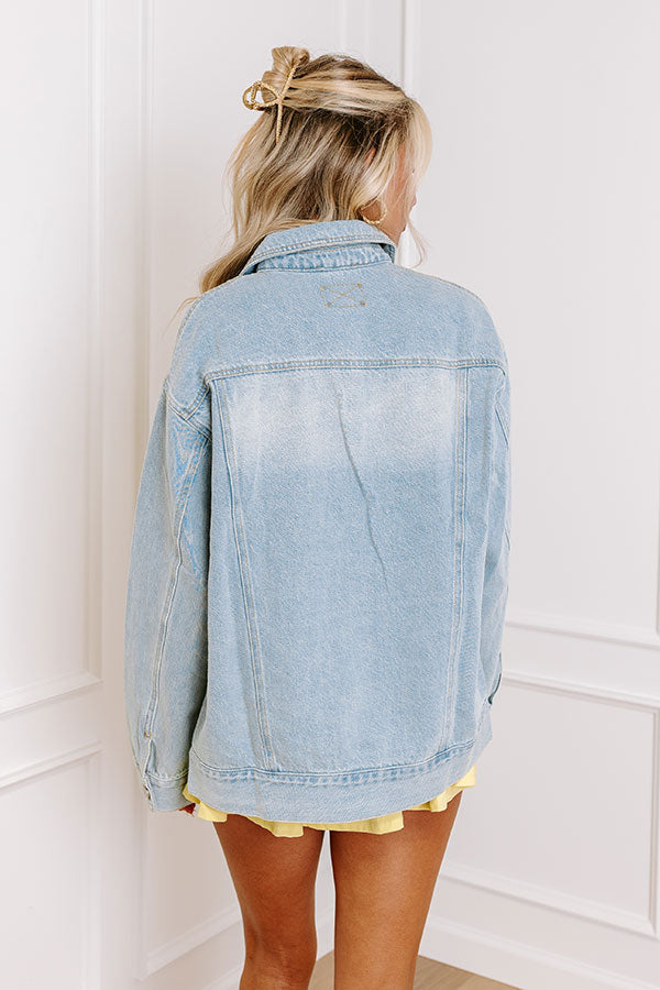 The Ultimate Daisy Denim Jacket - Premium Casual Wear