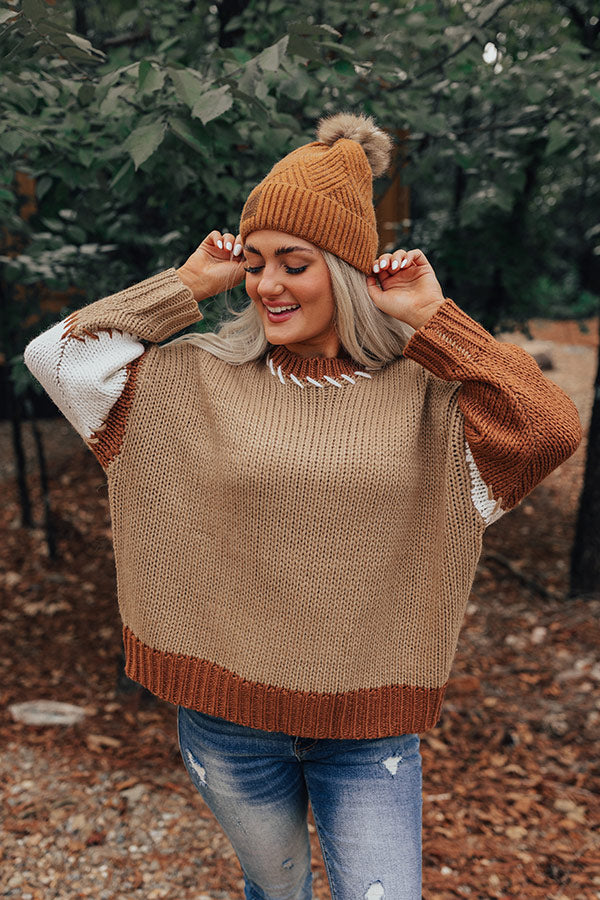 Premium Brown Sugar Knit Sweater - Ultimate Comfort & Style