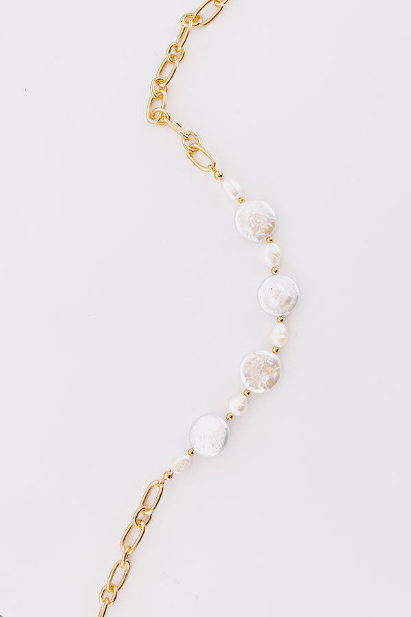 Premium Sea Pearl Gold Chain Necklace
