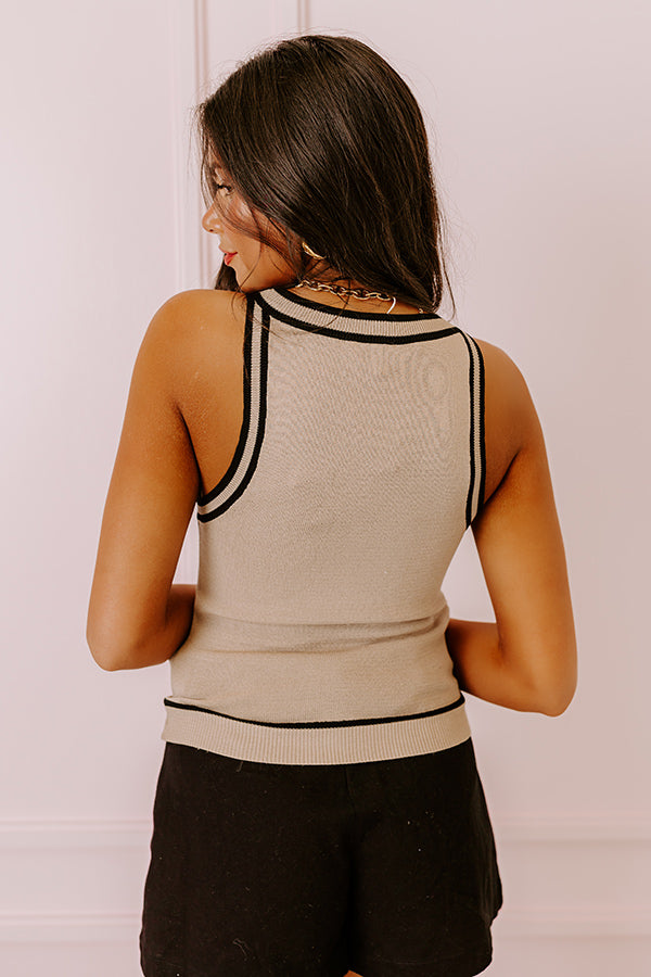 Premium Social Hour Knit Top in Taupe - Upgrade Your Style