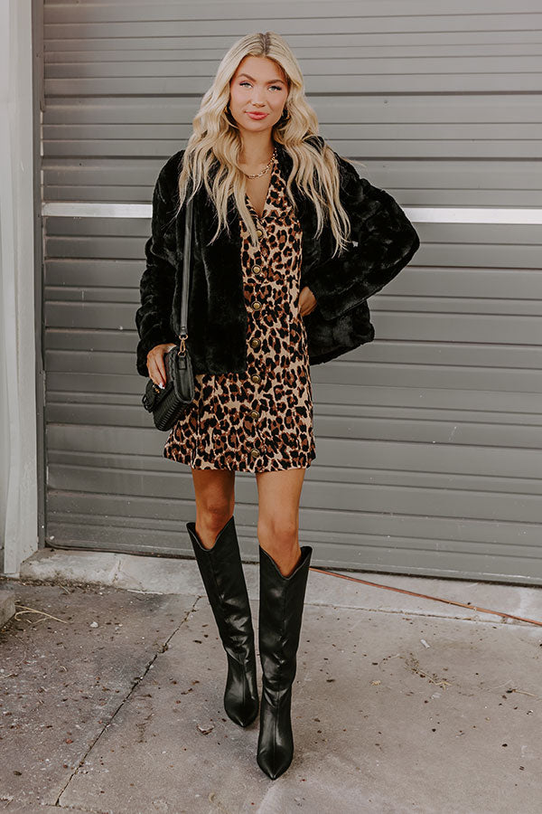 Ultimate Chic Leopard Print Mini Dress