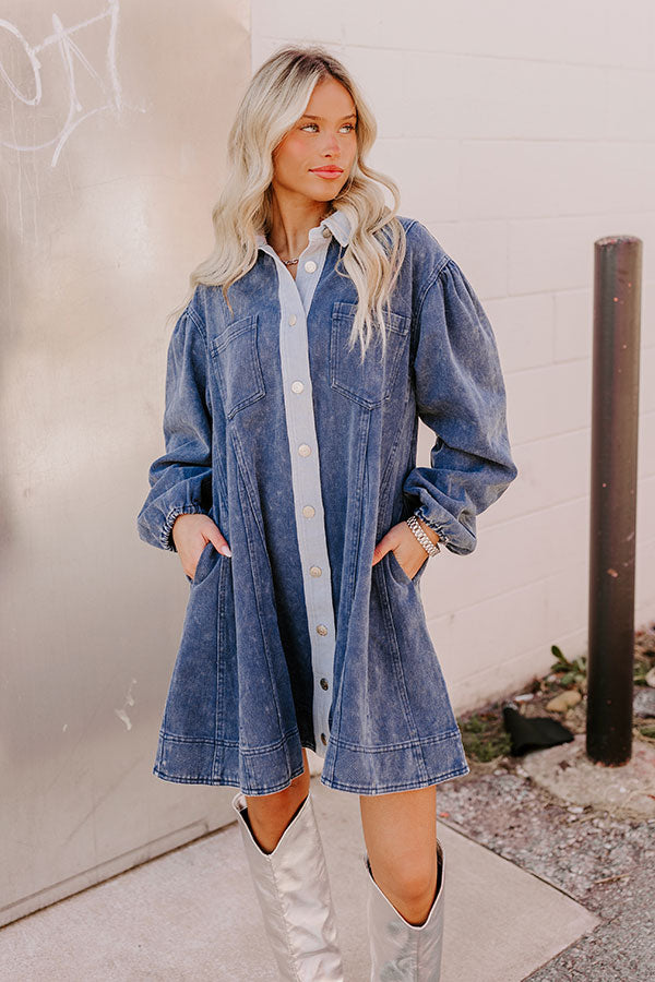 Ultimate Blue Denim Mini Dress for Effortless Style