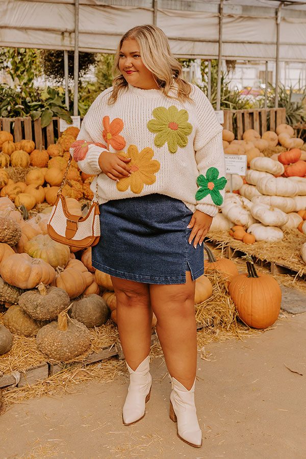 Ultimate Floral Fields Knit Sweater - Premium Comfort & Style