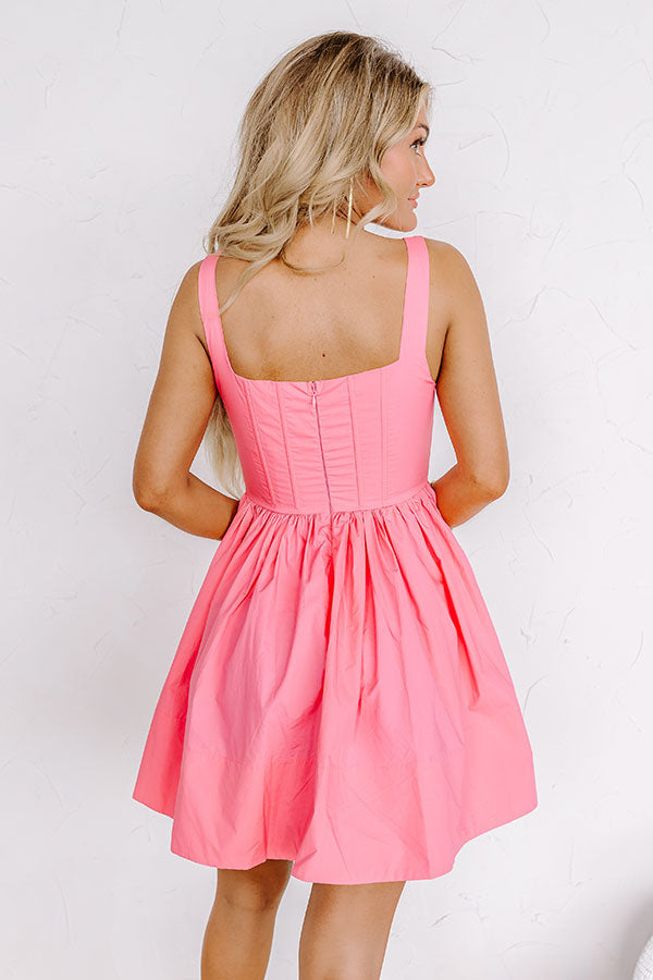 Ultimate Stay Flirty Corset Mini Dress - Bubblegum Pink