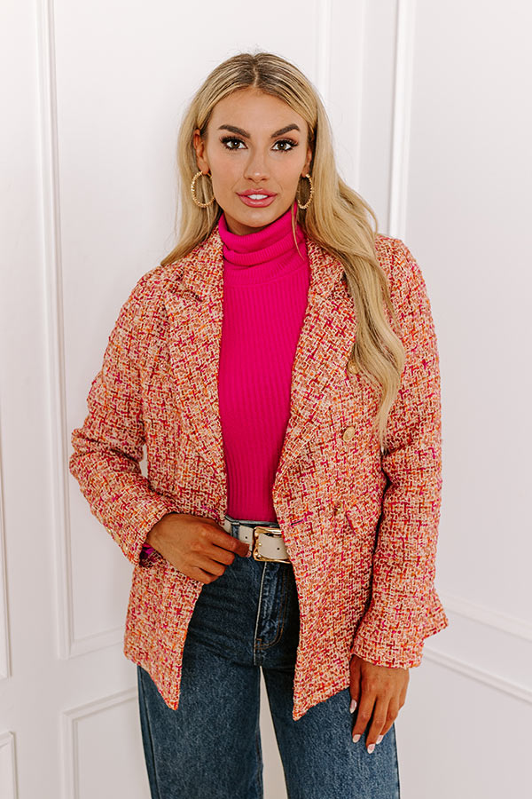 Ultimate Style Tweed Blazer - Premium Elegance